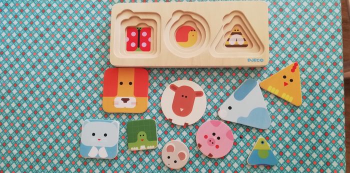 Djeco puzzle 3 niveaux anima badic - photo numéro 6