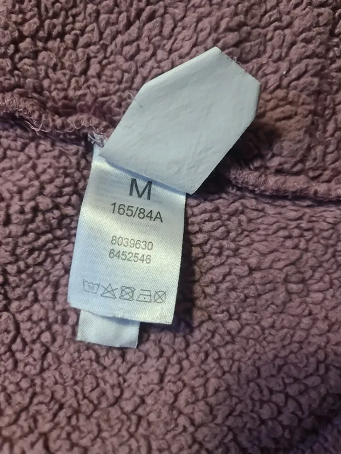 Pull Étam Polaire Doux T.M Veste Homewear Violet Mauve Fermeture Zip - photo numéro 5