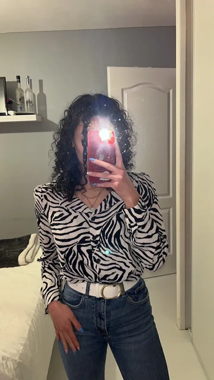 Chemise effet Zèbre Shein