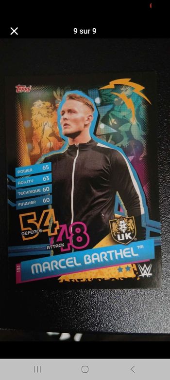 6em autre beau lots de carte de catch
