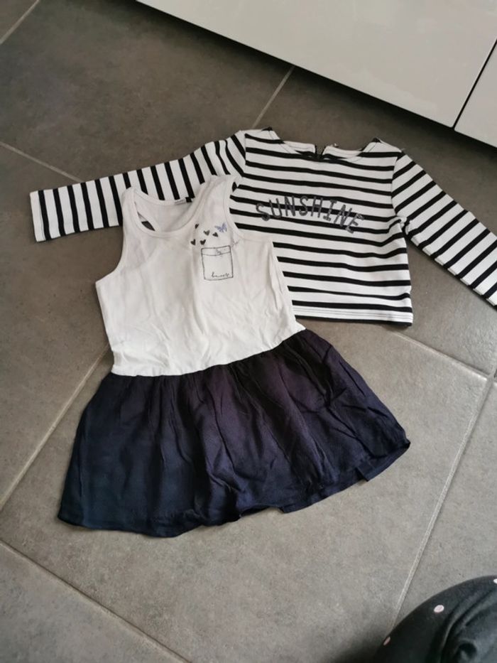 Robe avec son pull 3 ans de chez 3 pommes