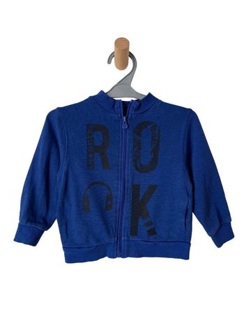 Sweat zippé bleu “ROCK” - Z 2 ans (86cm)