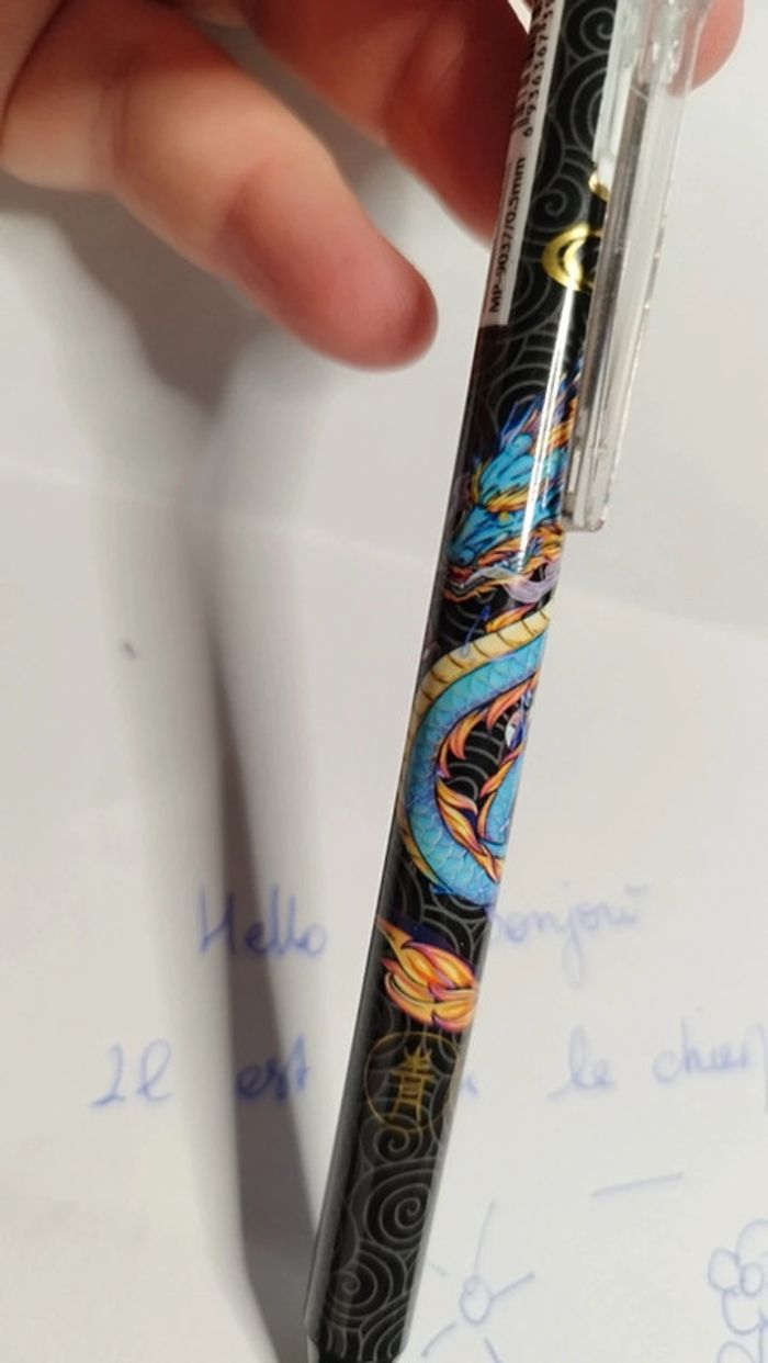 Stylo roller effaçable motif chinois - photo numéro 6