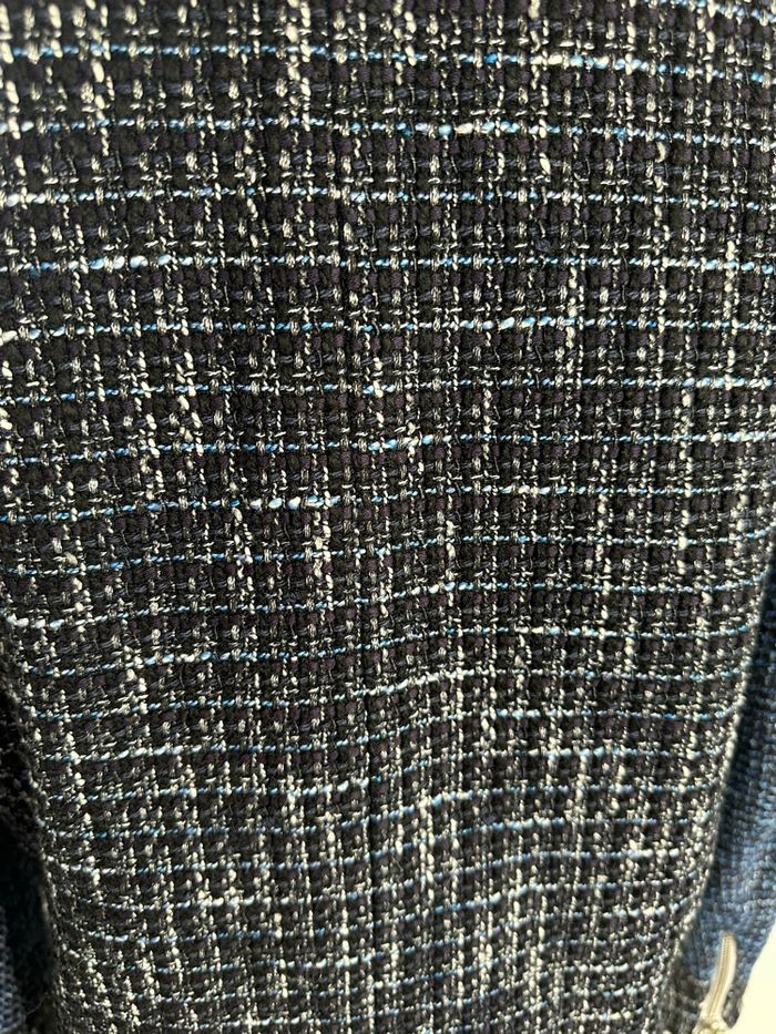 Veste en tweed bleue marine Sandro T36 S - photo numéro 4