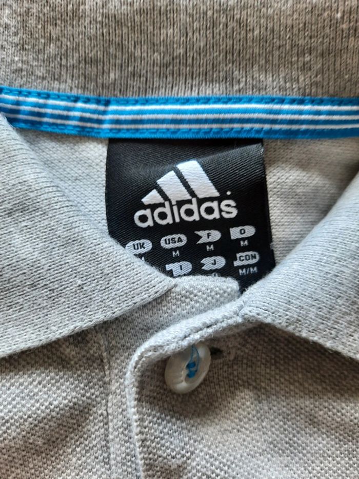 Polo adidas (gris), M - photo numéro 2