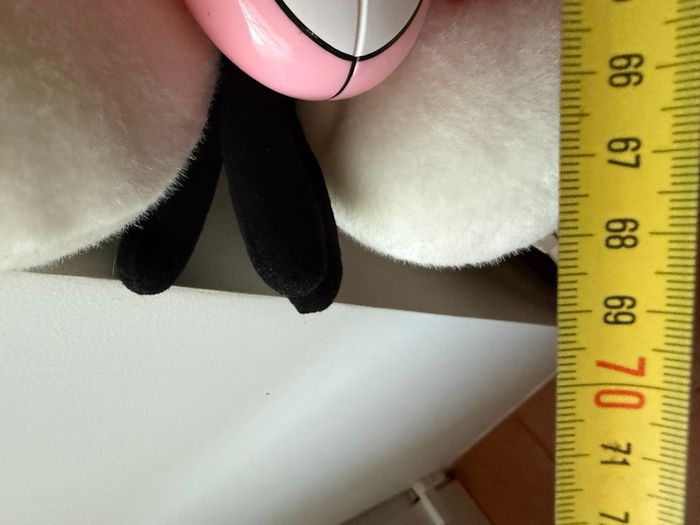 Peluche diddl grand format souris salopette - photo numéro 3