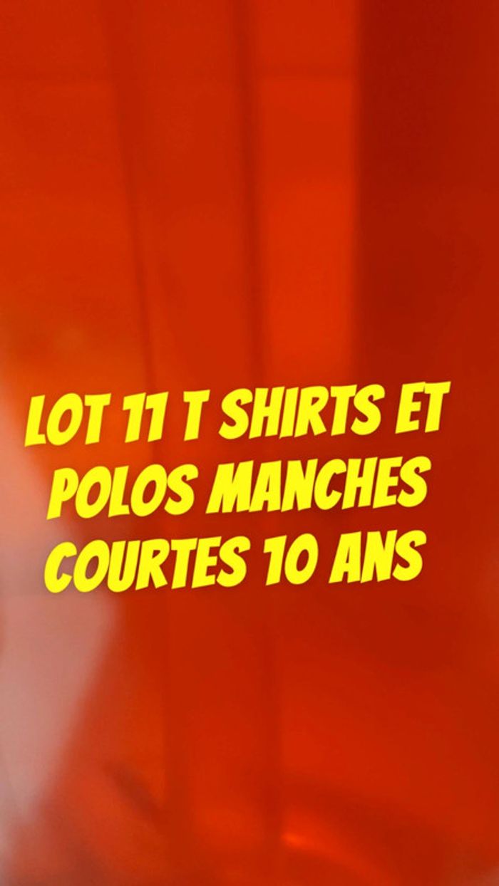 Lot 11 t shirts et polos manches courtes