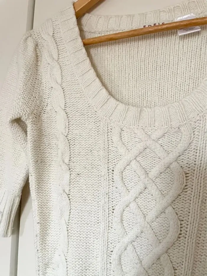 Robe pull blanche edeis - photo numéro 4
