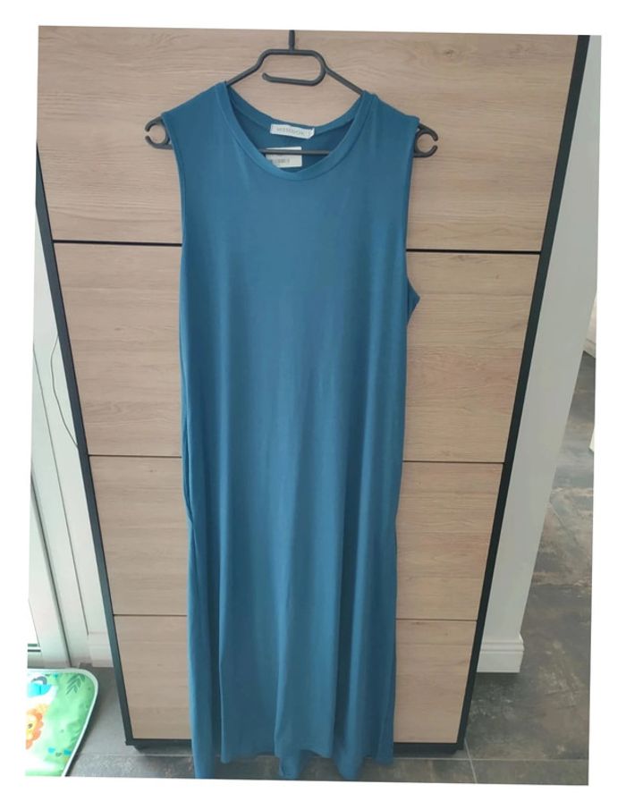 Longue robe bleue