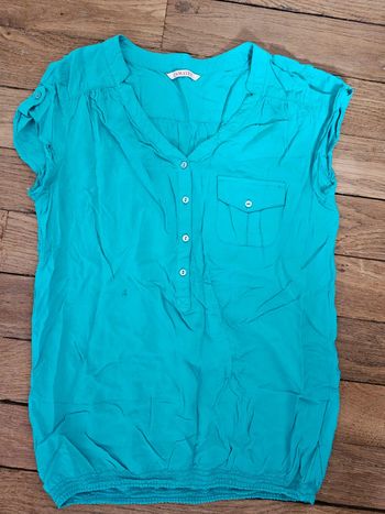 Tee-shirt bleu/vert
