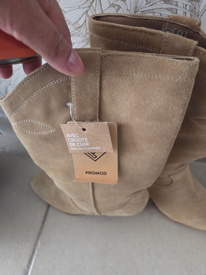 Bottes femme neuve daim promod - photo numéro 8