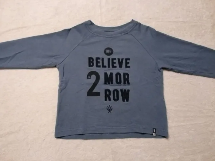Sweat bleu Okaïdi bleu 3 ans (réf perso E19)(familleac72)