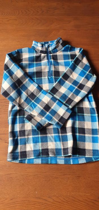 Polaire à carreaux 6 Ans