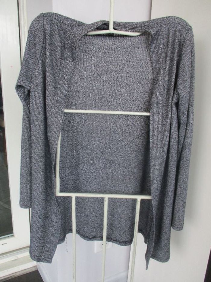 Gilet gris chiné