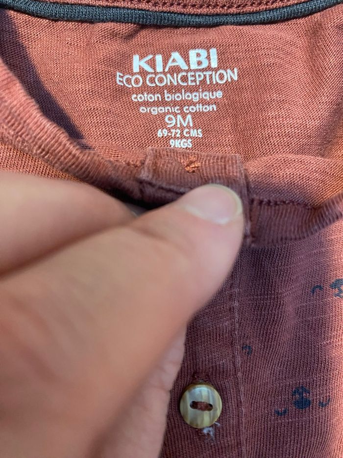 Tee-shirt manche longue bordeaux - photo numéro 3