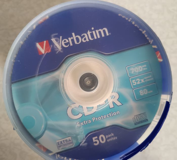 Verbatim CD-R Extra Protection CD-R 700Mo/80mn 50Pièces Neuf - photo numéro 3