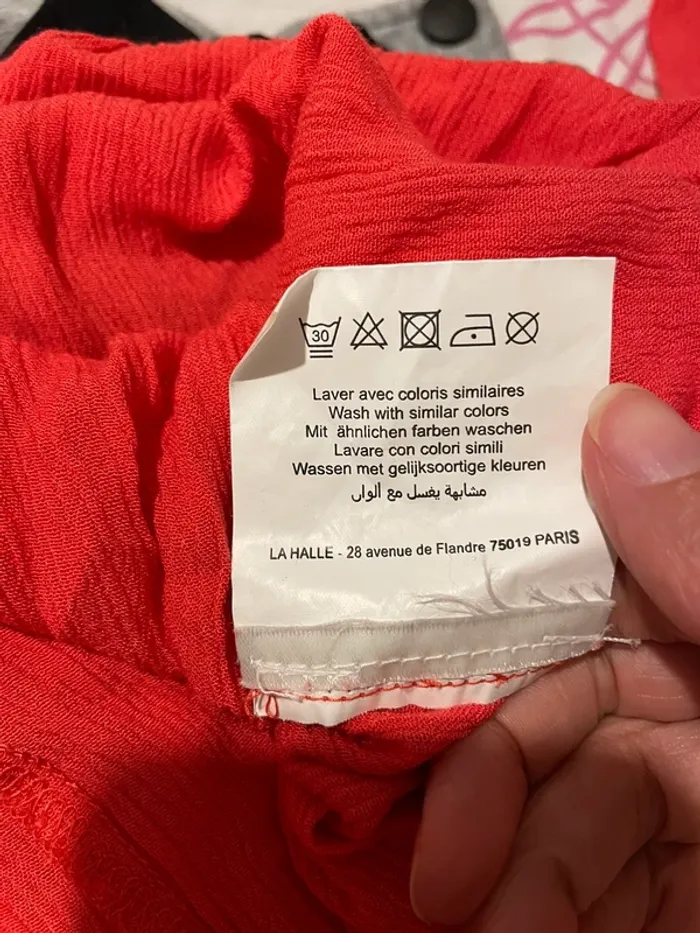 Chemisier blouse Rouge Creeks - Taille 36 - Détails Dentelle - photo numéro 8