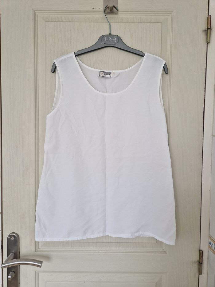 Débardeur fluide blanc femme burton taille M/38 - photo numéro 3