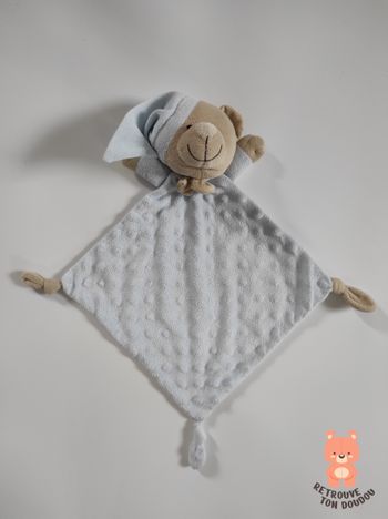 Doudou Plat Ours Bleu Dou Dou Duffi