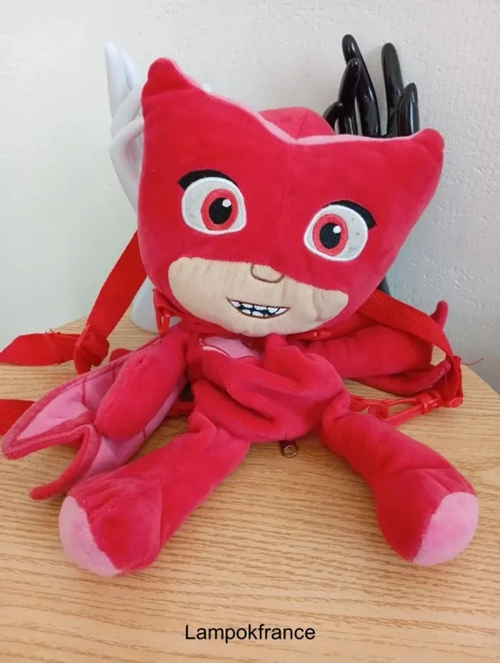 Peluche PJ masques Owlette 3D enfants sac à dos sac à dos sac à dos voyage