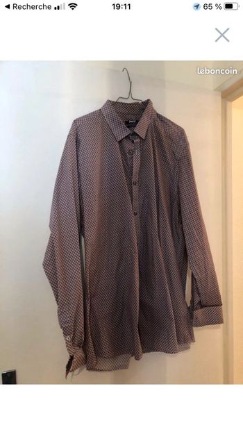 Chemise à motif Brice easy slim xxl