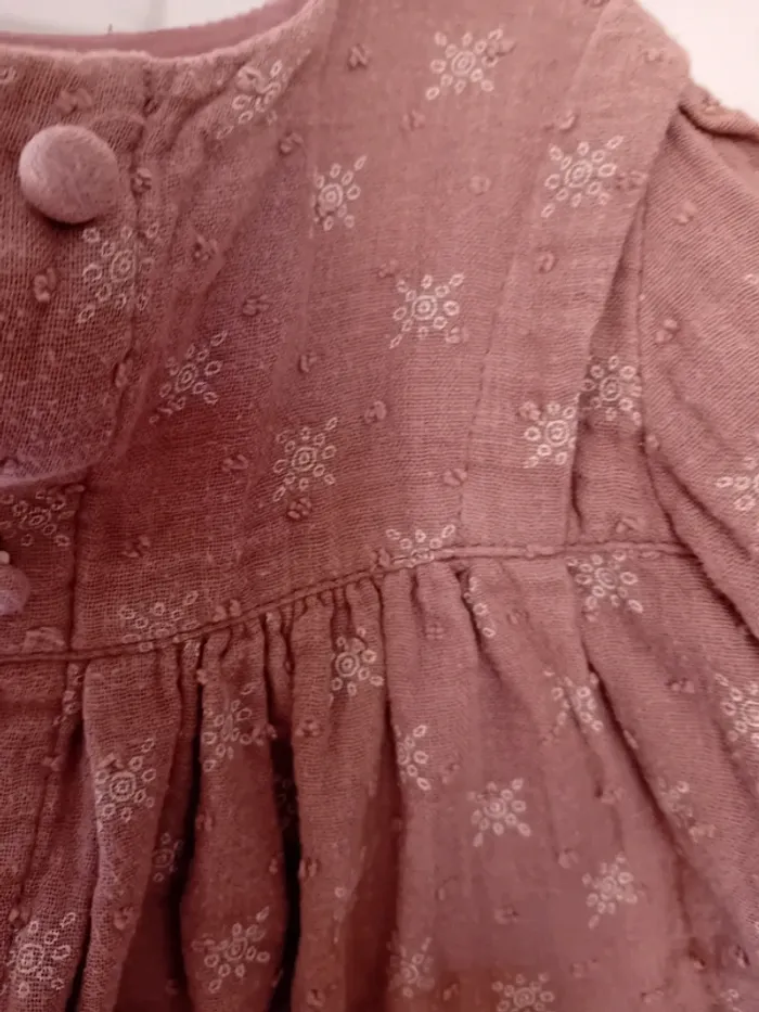 Robe courte toutes saisons en gaze de coton - photo numéro 7
