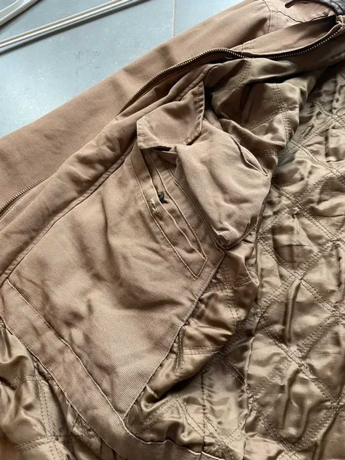 Manteau veste Camel beige homme vintage - photo numéro 17