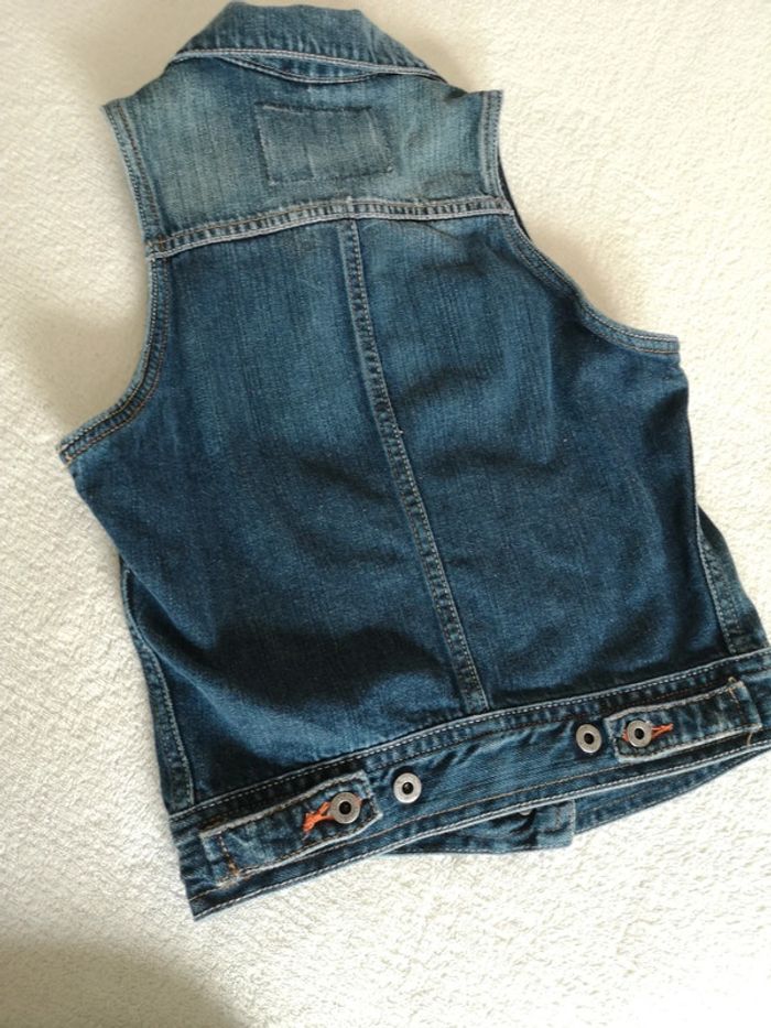 Veste jeans sans manches - photo numéro 4