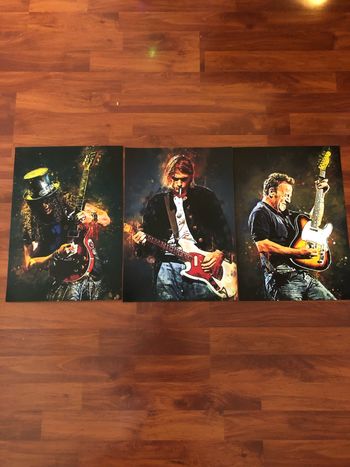 Affiche poster Curt Kobain - Stringsteen - Guns & Roses 🌹