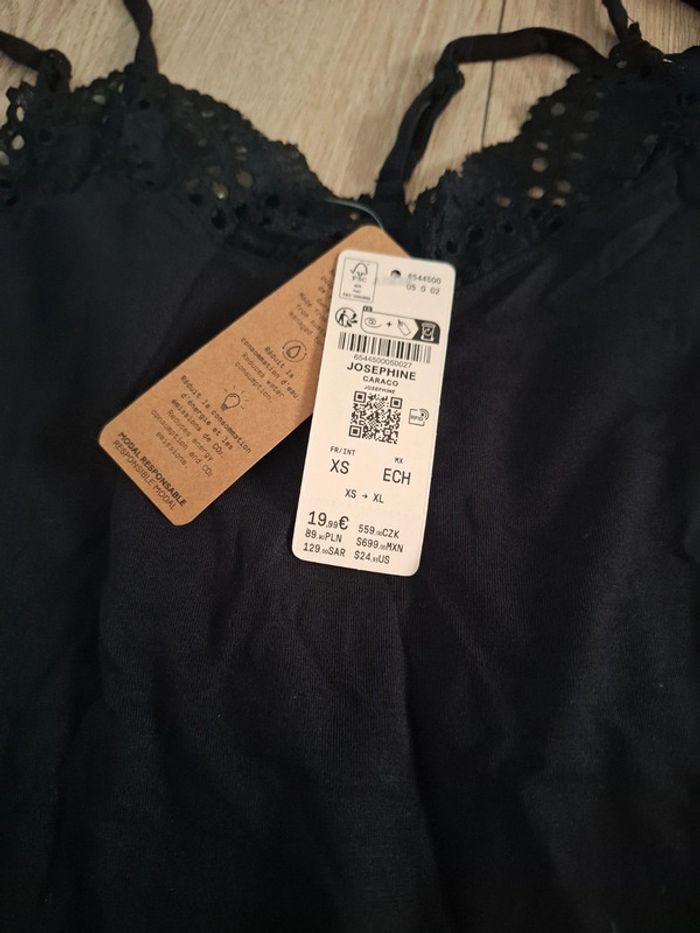 Débardeur femme Etam Josephine caraco taille XS Neuf - photo numéro 3