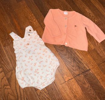 Barboteuse et gilet sergent major 3 mois