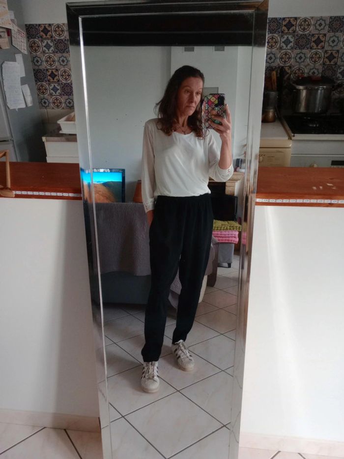 Pantalon fluide femme 40 noir c58