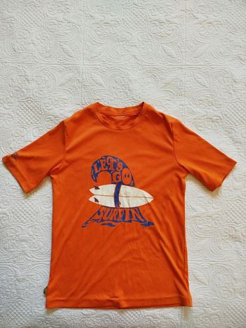 T-shirt anti UV enfant  protection 50 3/ 4 ans orange