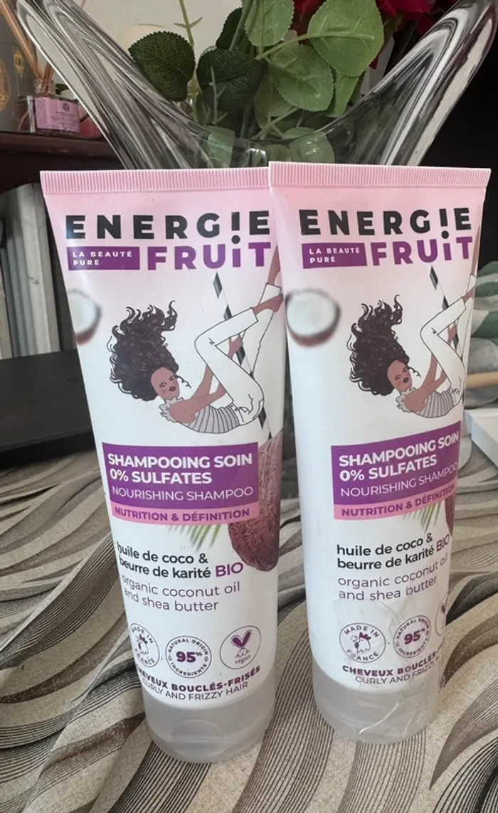 Lot de 2 shampooing sans sulfate