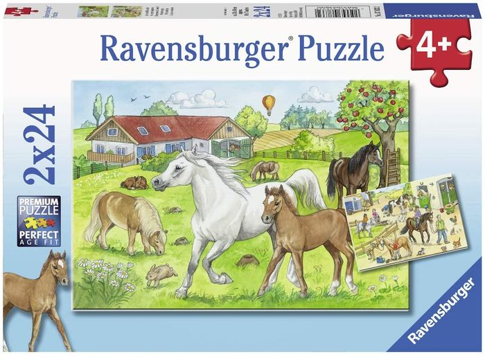 RAVENSBURGER PUZZLE PONEYS 3X49 PIECES 080113