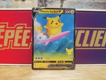 Carte Pokemon Pikachu Surfeur V 008/025
