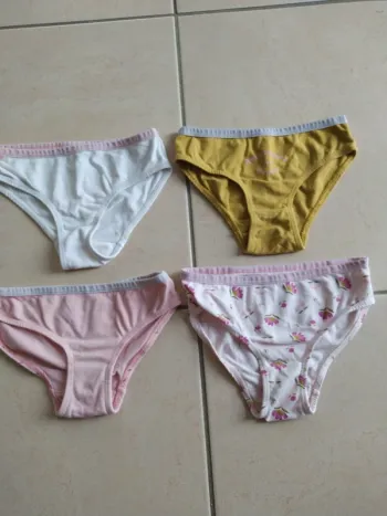 Lot de 4 slips culottes taille 5 ans marque tape à l'oeil