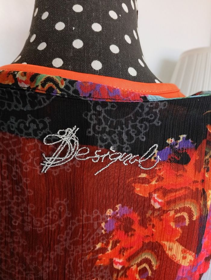 Blouse transparent Desigual femme 40 - photo numéro 4
