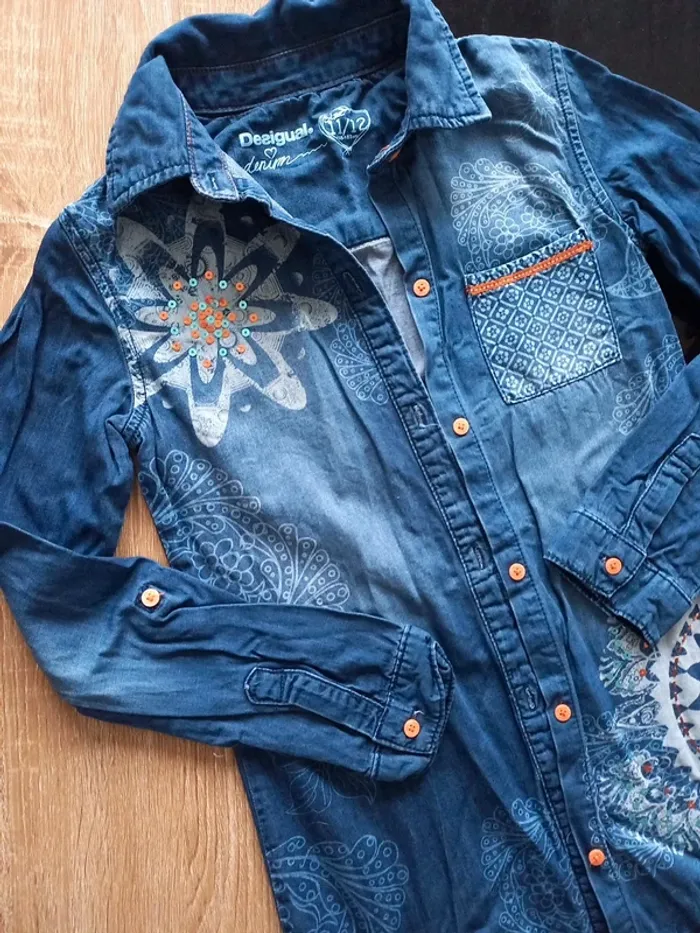Chemise en jeans Desigual 11 ans - photo numéro 4