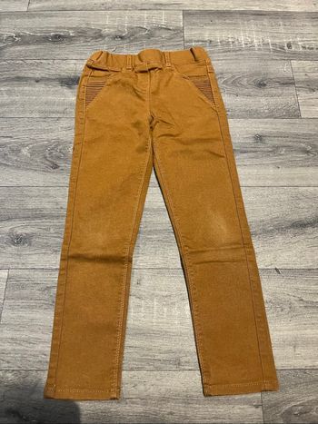 Pantalon fille couleur moutarde