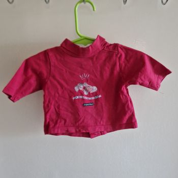 Haut manches longues rouge 1 mois