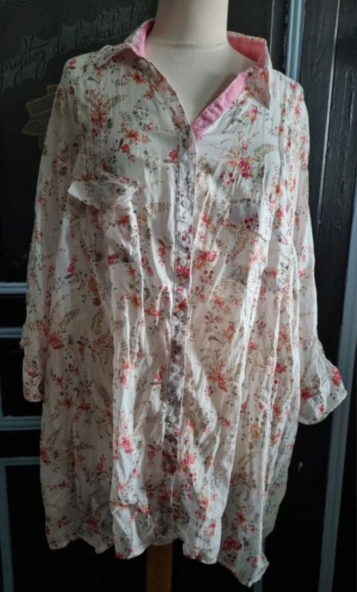 Chemise légère et transparente style japonaise 54-56 - photo numéro 1