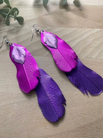 Boucles d’oreilles plumes