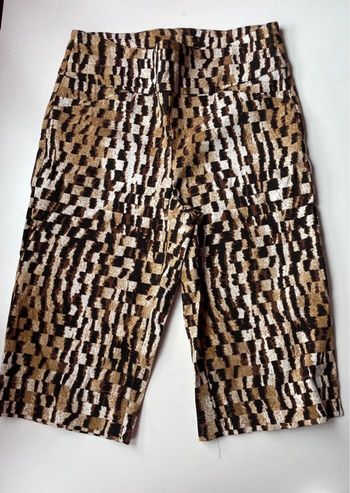 Pantacourt léopard quadrillé taille 0 -XS up!