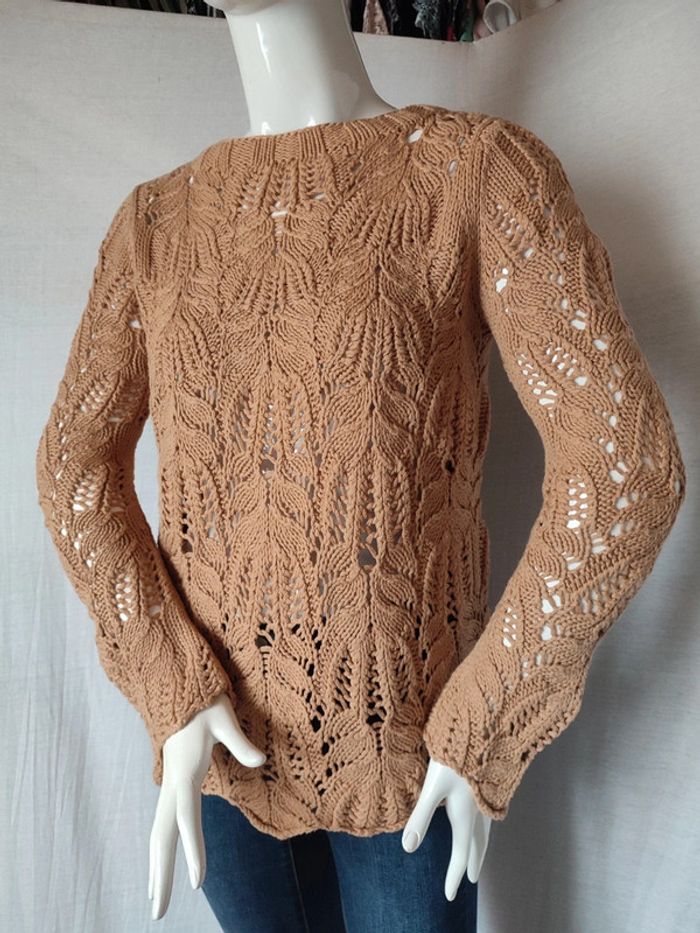 Pull en maille ajourée - photo numéro 2