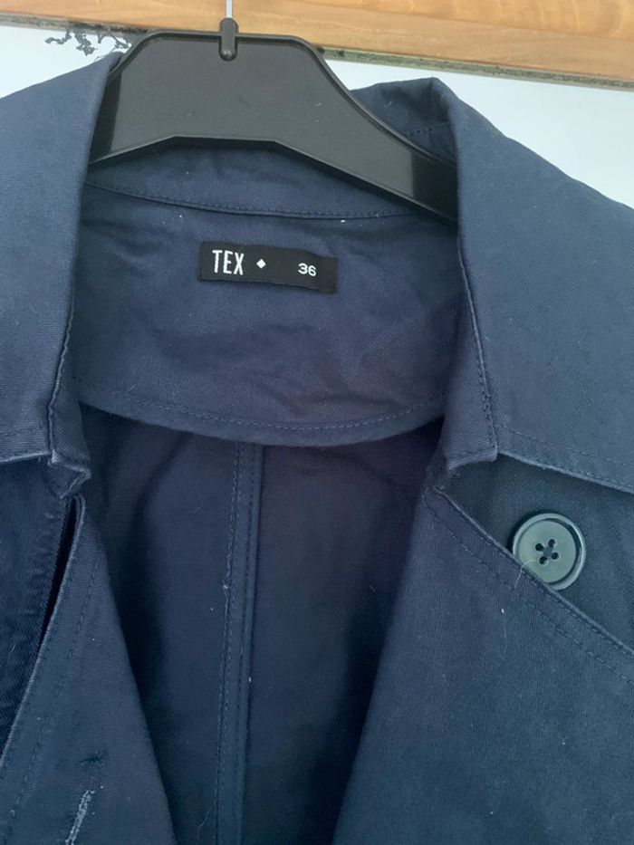 Trench coat Tex bleu marine taille 36 - photo numéro 6