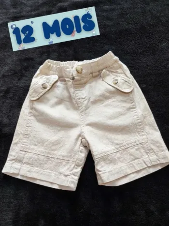 Short 12  mois beige