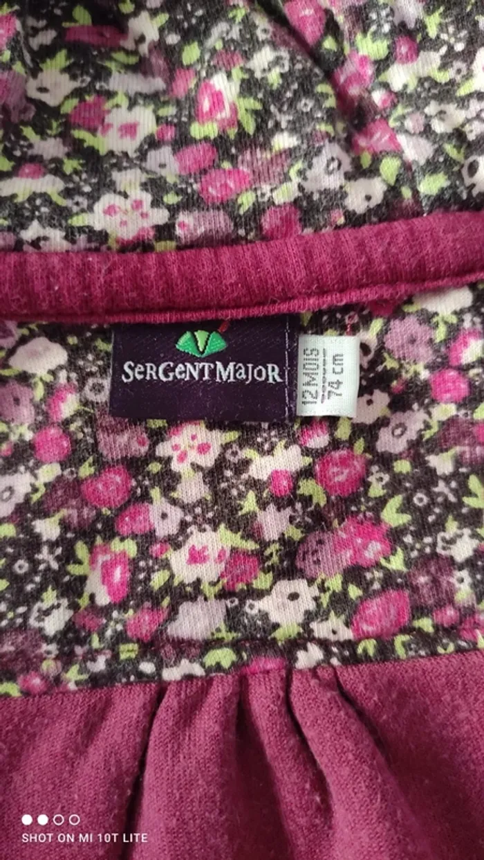 Veste et pantalon velours ras fushia sergent major - photo numéro 4