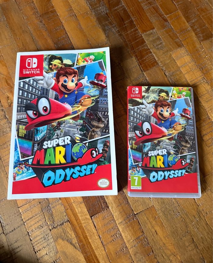 Super Mario Odyssey switch avec livre de solutions