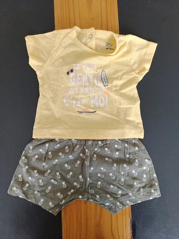 Ensemble été garçon 3 mois